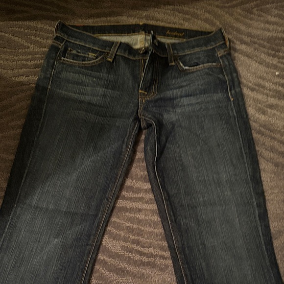 7 For All Mankind Denim - 7 For All Mankind Deep Indigo Boot Cut Jeans